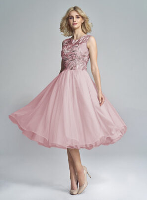 šaty na svatbu-krátké šaty-růžové šaty