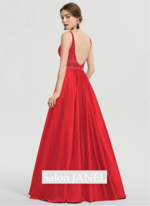 červené šaty-červené dlouhé šaty-červené šaty na maturitní ples-červené šaty do tanečních